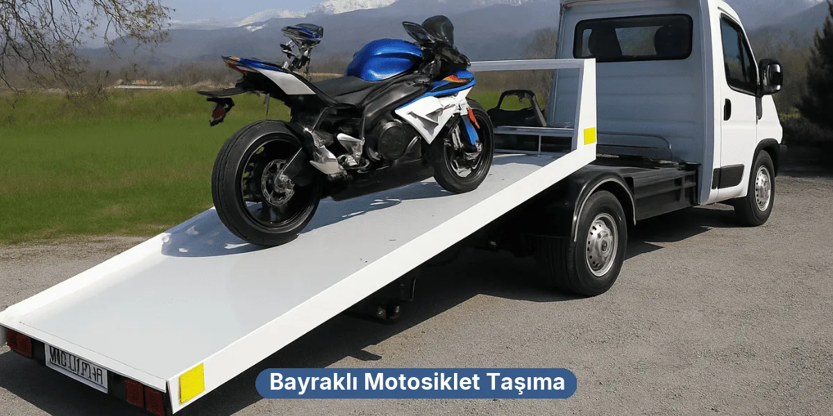 Bayraklı Motosiklet Taşıma